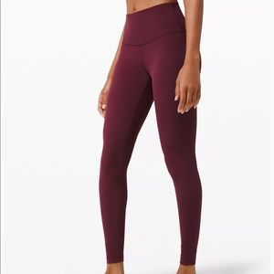 Lululemon align pant size 6 in Burgundy